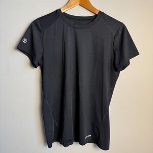 Holloway Ladies Athletic T-Shirt Coolcore Black Short Sleeve Performance Size M